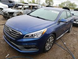 Salvage cars for sale at Elgin, IL auction: 2017 Hyundai Sonata Sport