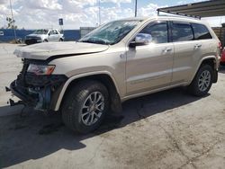 Salvage cars for sale from Copart Fort Pierce, FL: 2014 Jeep Grand Cherokee Overland