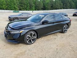 Salvage cars for sale at Gainesville, GA auction: 2022 Honda Accord Sport SE