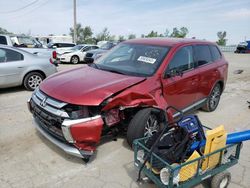 Salvage cars for sale at Dyer, IN auction: 2017 Mitsubishi Outlander ES
