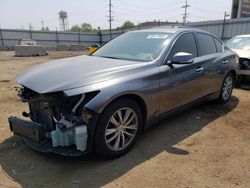 Salvage cars for sale at Dyer, IN auction: 2016 Infiniti Q50 Base