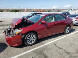 Salvage cars for sale at Van Nuys, CA auction: 2015 Toyota Camry LE