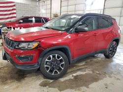 Jeep Compass salvage cars for sale: 2020 Jeep Compass Trailhawk