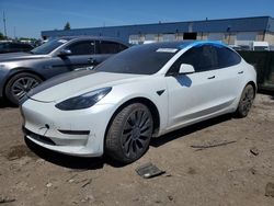 Salvage cars for sale from Copart Woodhaven, MI: 2023 Tesla Model 3