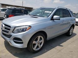 Salvage cars for sale at Grand Prairie, TX auction: 2018 Mercedes-Benz GLE 350