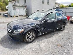 Salvage cars for sale at York Haven, PA auction: 2017 Mercedes-Benz C 300 4matic