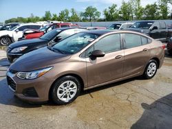 Salvage cars for sale at Bridgeton, MO auction: 2019 Chevrolet Cruze LS