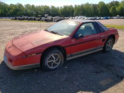 Salvage cars for sale at Waldorf, MD auction: 1985 Pontiac Fiero GT