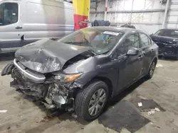 Salvage cars for sale at Woodburn, OR auction: 2012 Honda Civic LX