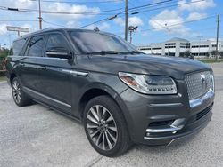 Salvage cars for sale at Houston, TX auction: 2018 Lincoln Navigator L Select
