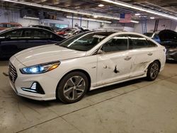 Salvage cars for sale at Wheeling, IL auction: 2019 Hyundai Sonata Hybrid