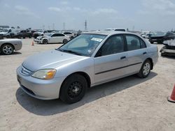 Salvage cars for sale at Houston, TX auction: 2003 Honda Civic DX