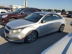 Salvage cars for sale at Grand Prairie, TX auction: 2016 Chevrolet Cruze Limited LS