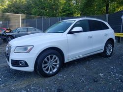 Salvage cars for sale at Waldorf, MD auction: 2015 Audi Q5 Premium Plus