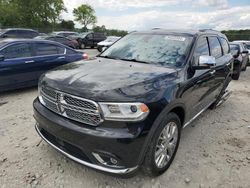 Salvage cars for sale from Copart Cicero, IN: 2015 Dodge Durango Citadel