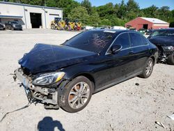 Salvage cars for sale at Mendon, MA auction: 2015 Mercedes-Benz C 300 4matic