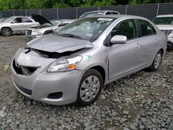 Salvage cars for sale from Copart Waldorf, MD: 2012 Toyota Yaris
