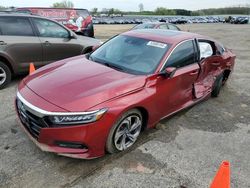 Salvage cars for sale at Mcfarland, WI auction: 2018 Honda Accord EXL
