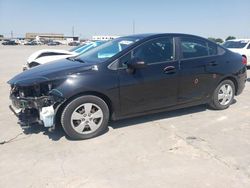 Salvage cars for sale at Grand Prairie, TX auction: 2017 Chevrolet Cruze LS