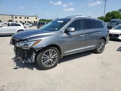 Salvage cars for sale from Copart Wilmer, TX: 2019 Infiniti QX60 Luxe