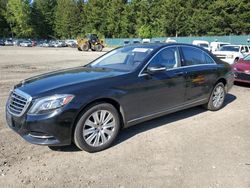 Salvage cars for sale from Copart Graham, WA: 2015 Mercedes-Benz S 550 4matic