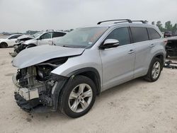 Salvage cars for sale from Copart Houston, TX: 2014 Toyota Highlander Limited