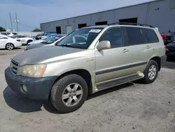 Salvage cars for sale from Copart Jacksonville, FL: 2003 Toyota Highlander Limited
