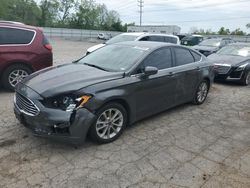 Salvage cars for sale at Cahokia Heights, IL auction: 2020 Ford Fusion SE