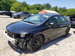 Salvage cars for sale at Mendon, MA auction: 2009 Honda Civic LX