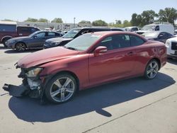 Salvage cars for sale at Sacramento, CA auction: 2012 Lexus IS 350