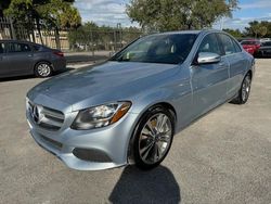 Salvage cars for sale at Opa Locka, FL auction: 2018 Mercedes-Benz C300