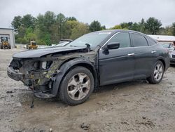 Salvage cars for sale from Copart Mendon, MA: 2011 Honda Accord Crosstour EXL