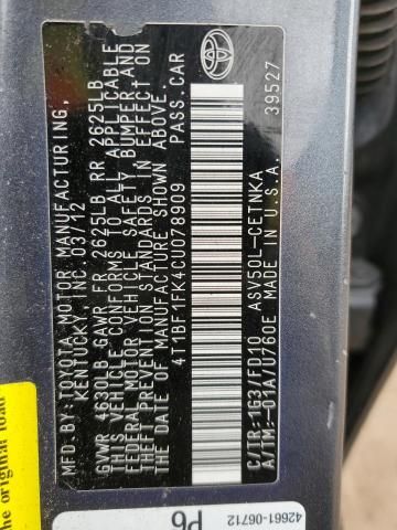 2012 Toyota Camry Base