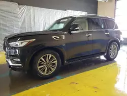 Salvage cars for sale at Indianapolis, IN auction: 2019 Infiniti QX80 Luxe