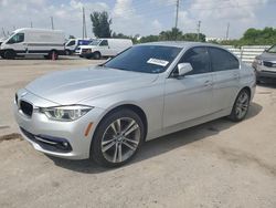 Salvage cars for sale at Miami, FL auction: 2018 BMW 330 I