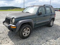 Salvage cars for sale at Tifton, GA auction: 2003 Jeep Liberty Sport