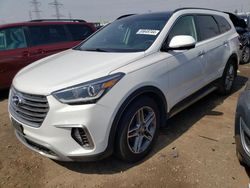 Vehiculos salvage en venta de Copart Elgin, IL: 2019 Hyundai Santa FE XL SE Ultimate