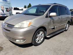 Salvage cars for sale at Hayward, CA auction: 2005 Toyota Sienna XLE