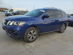 Salvage cars for sale at Grand Prairie, TX auction: 2017 Nissan Pathfinder S