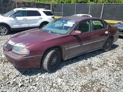 Salvage cars for sale at Waldorf, MD auction: 2003 Chevrolet Impala