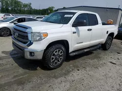 Salvage trucks for sale at Spartanburg, SC auction: 2014 Toyota Tundra Double Cab SR/SR5