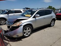 Salvage cars for sale from Copart Grand Prairie, TX: 2003 Nissan Murano SL