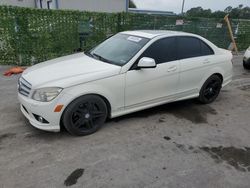 Salvage cars for sale at Orlando, FL auction: 2009 Mercedes-Benz C 350