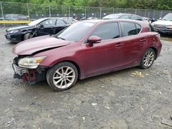 Salvage cars for sale at Waldorf, MD auction: 2011 Lexus CT 200