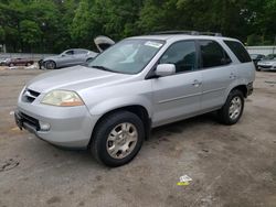 Salvage cars for sale at auction: 2002 Acura MDX