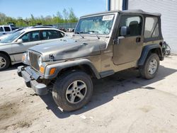 Jeep Wrangler salvage cars for sale: 2003 Jeep Wrangler / TJ Sport