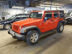 Salvage cars for sale from Copart Wheeling, IL: 2016 Jeep Wrangler Unlimited Sport