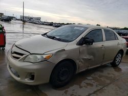 Salvage cars for sale at Grand Prairie, TX auction: 2012 Toyota Corolla Base