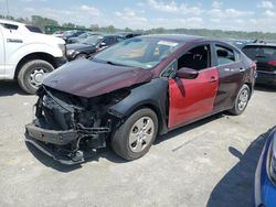 Salvage cars for sale at Cahokia Heights, IL auction: 2017 KIA Forte LX