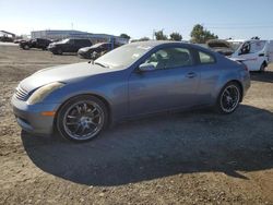 Salvage cars for sale at San Diego, CA auction: 2005 Infiniti G35